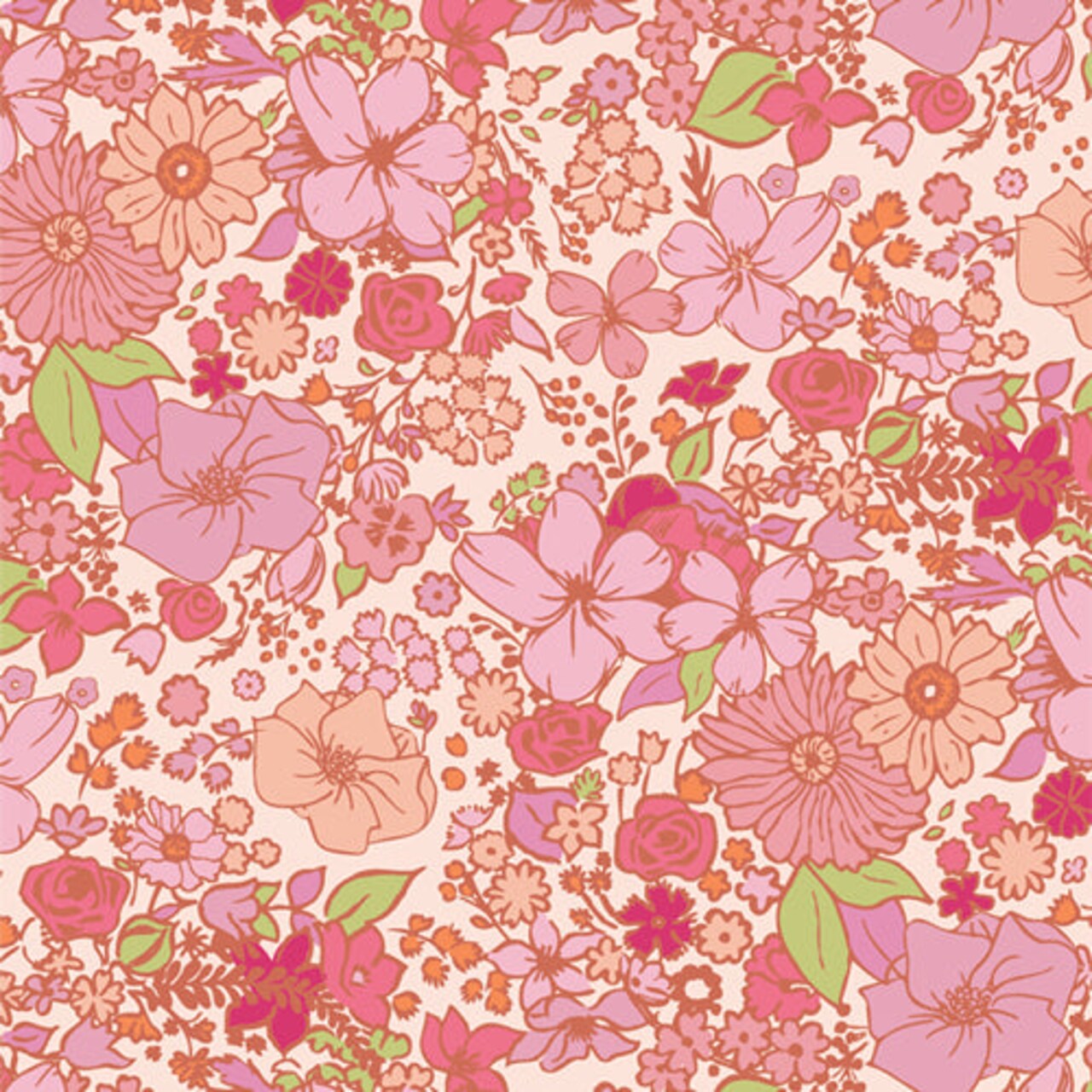 Fabric Art Gallery Blush Fashion Scent Bloomcore by the Quarter Yard BLC21108
